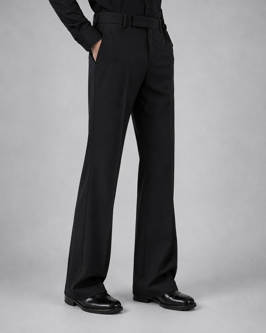 BLACK BOOTCUT PANTS