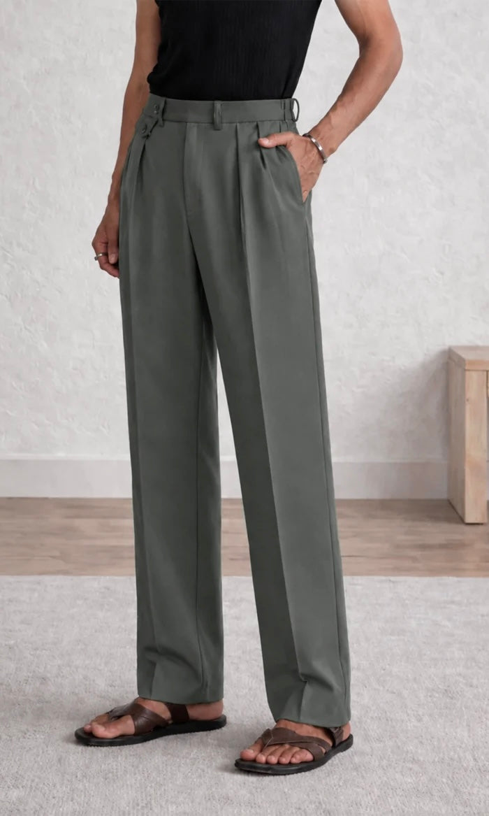 SLATE GREY GURKHA PANTS