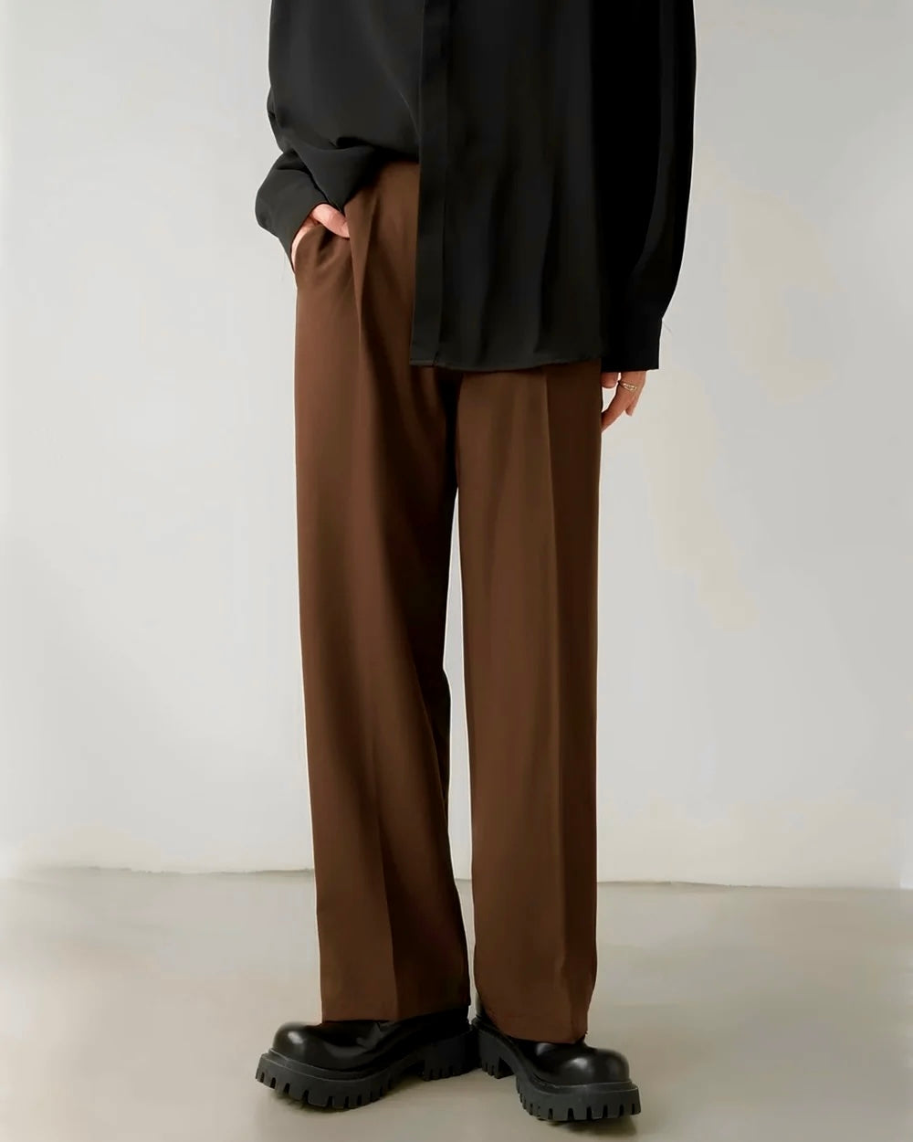 MUTED BROWN JAPANESE PANTS