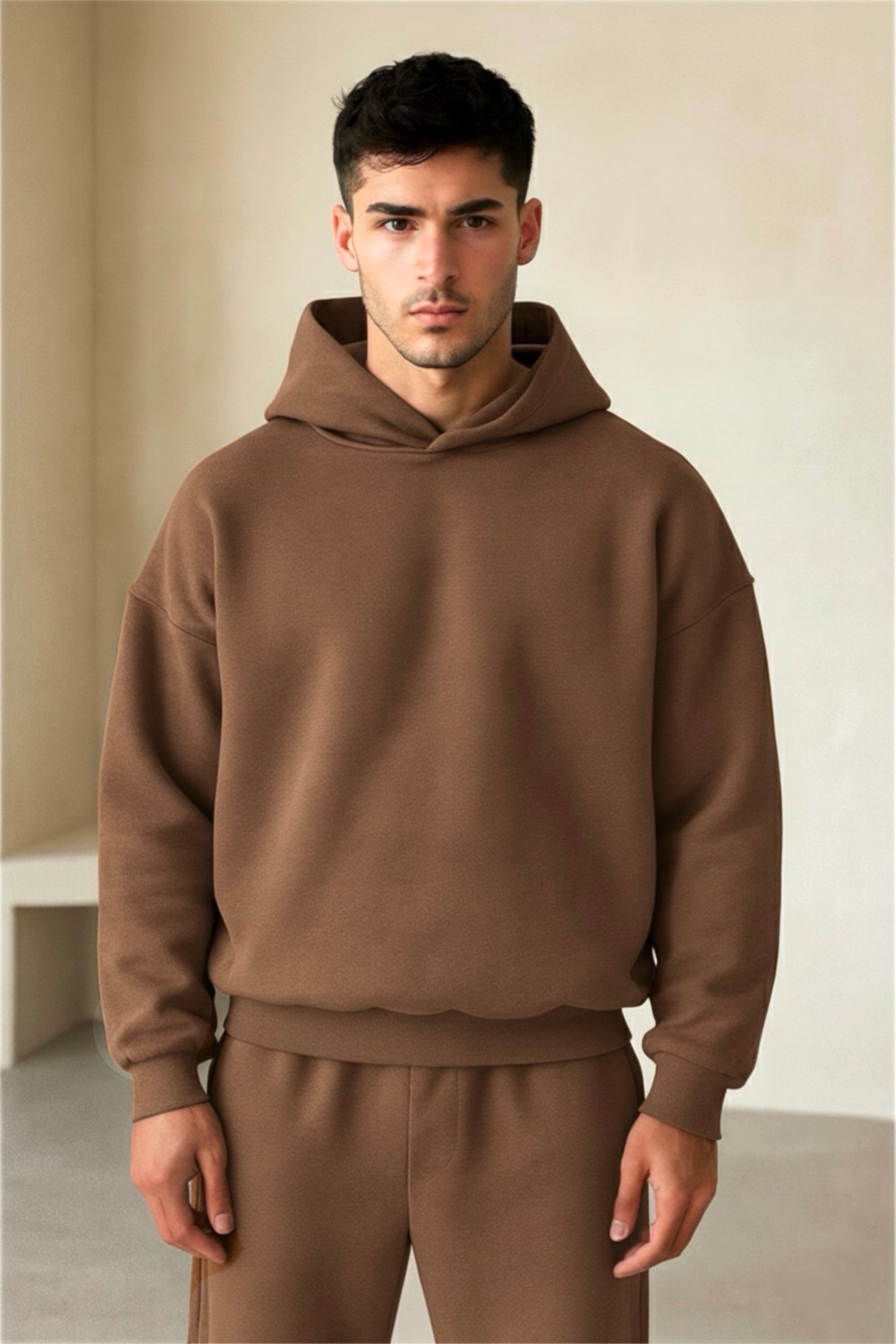 TAN BROWN SIDER HOODIE