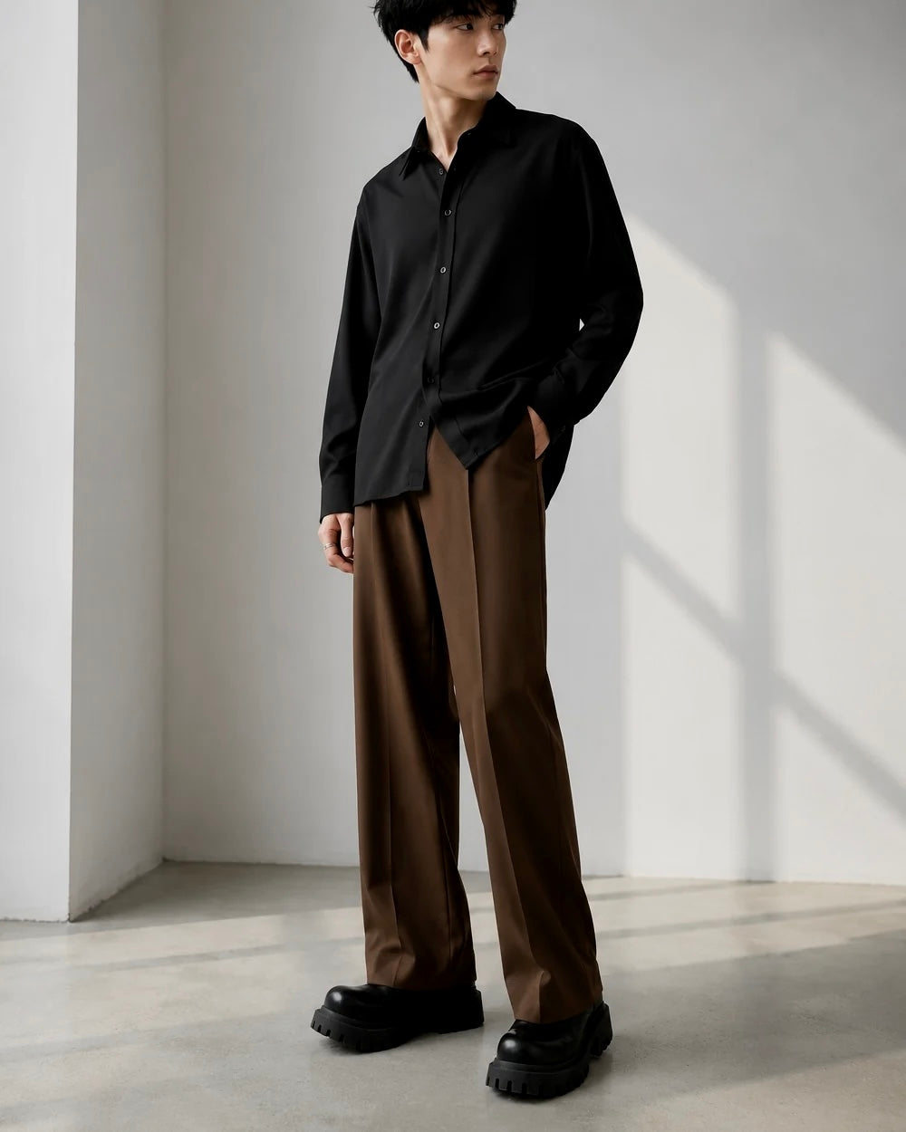MUTED BROWN JAPANESE PANTS