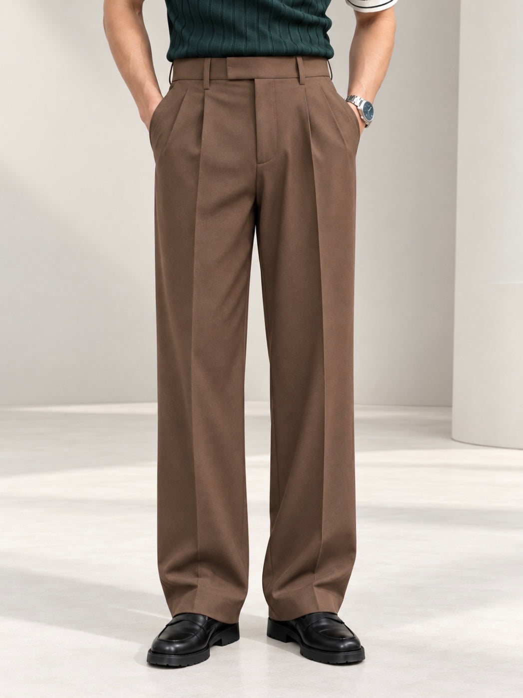 BROWN UPGRADED KOREAN PANTS