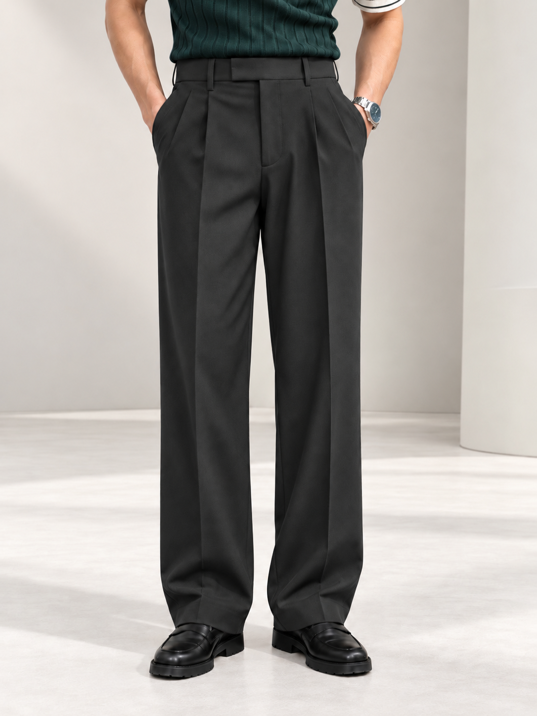 DARK GREY UPGRADED KOREAN PANTS