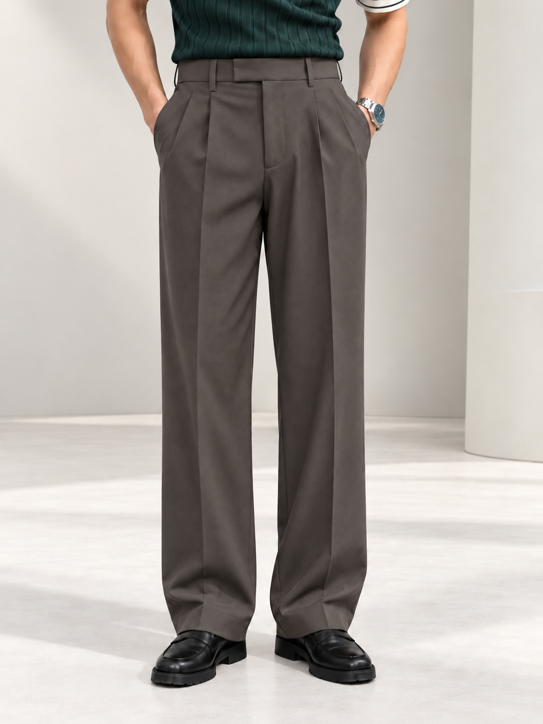 DARK GREY UPGRADED KOREAN PANTS