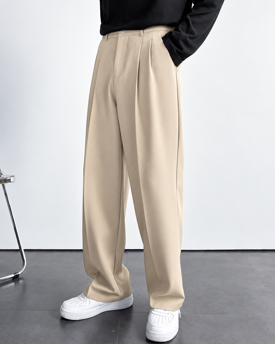 BEIGE KOREAN PANTS