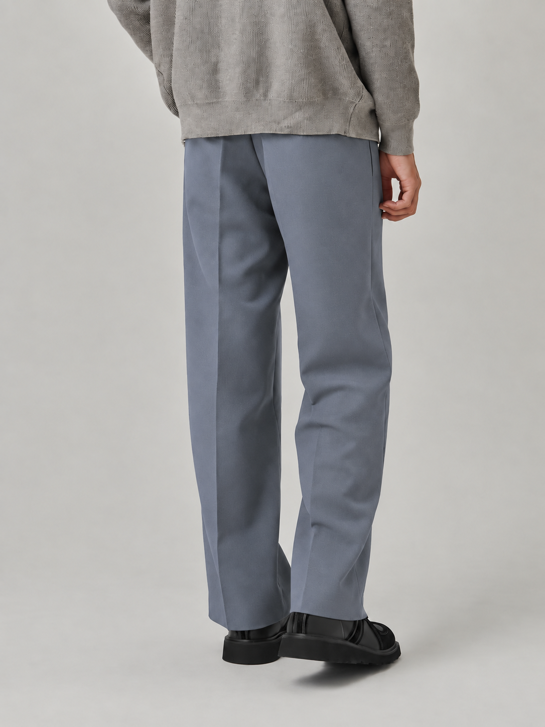 GREY FORMAL KOREAN PANTS