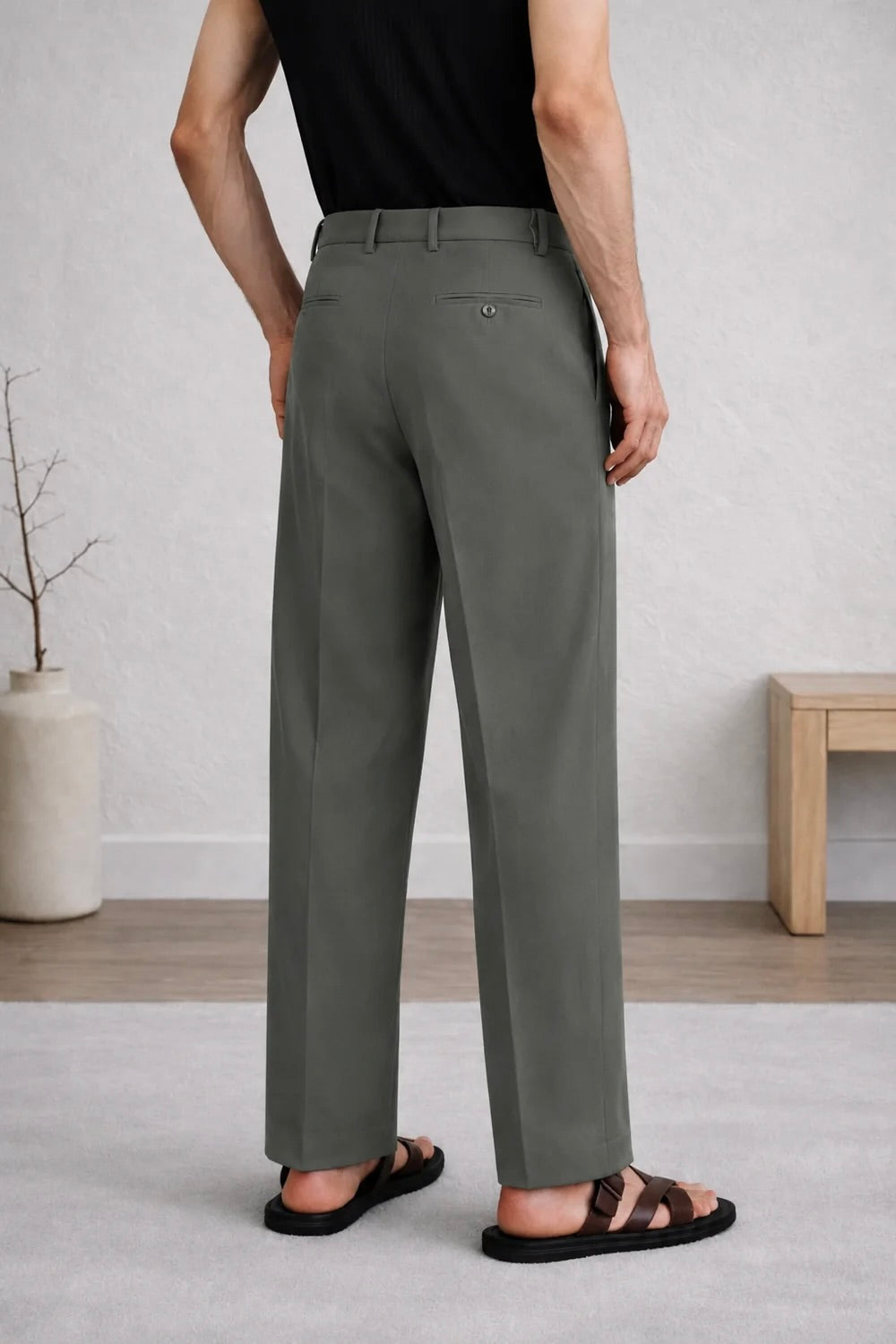 SLATE GREY GURKHA PANTS