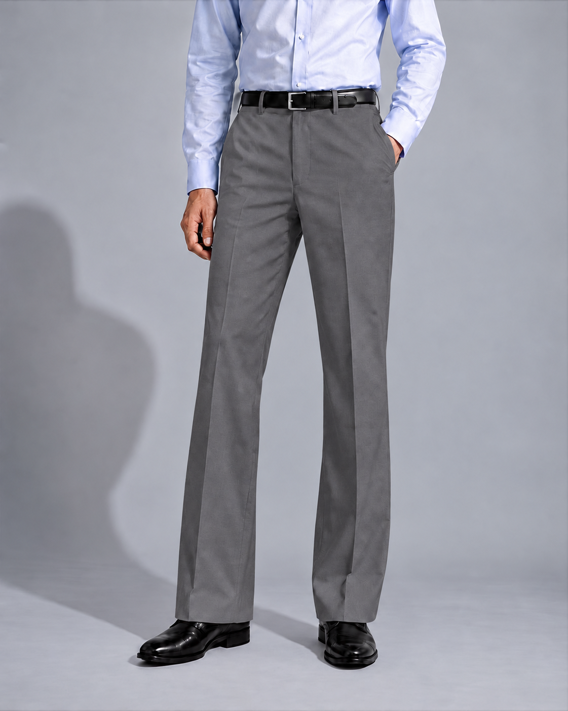 DARK GREY BOOTCUT PANTS