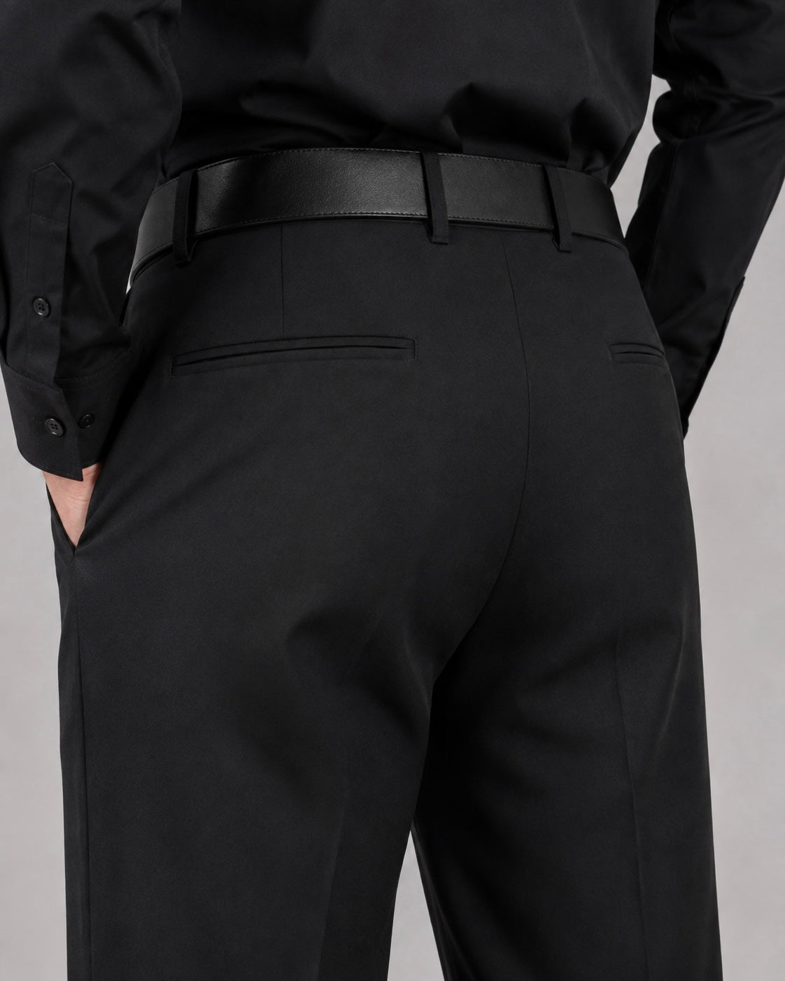 BLACK BOOTCUT PANTS