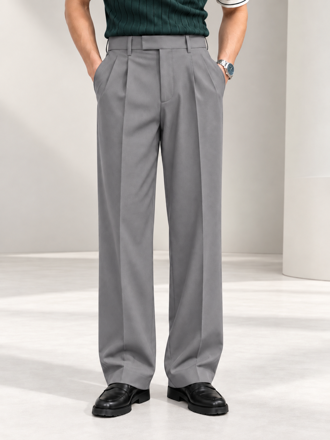 LIGHT GREY UPGRADED KOREAN PANTS