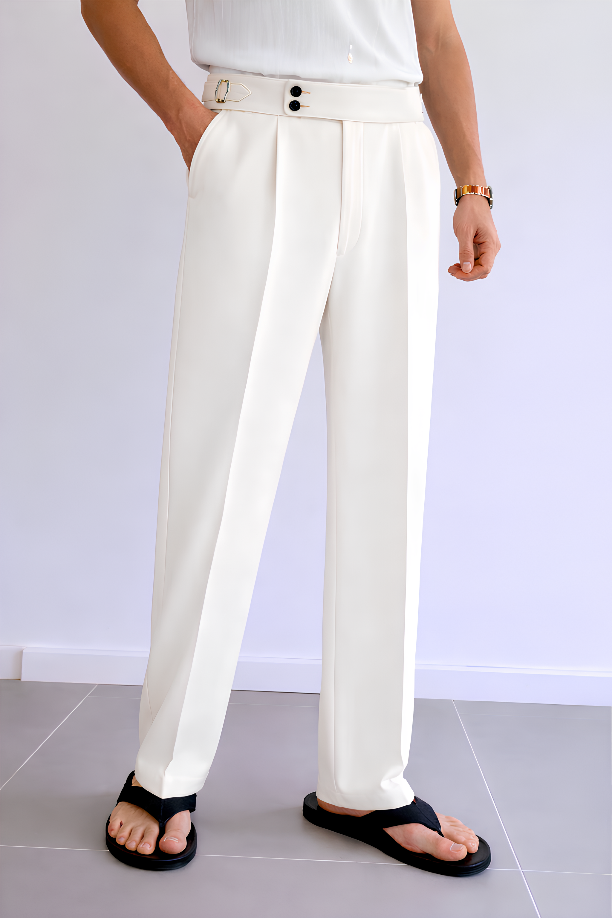 WHITE SPANISH PANTS