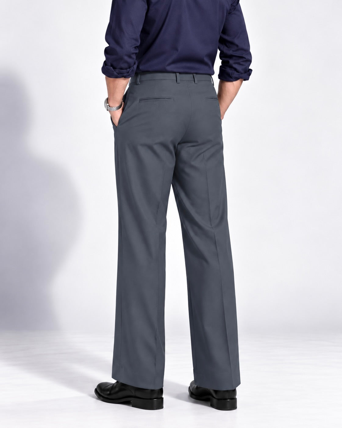 DARK GREY STRAIGHT UP PANTS