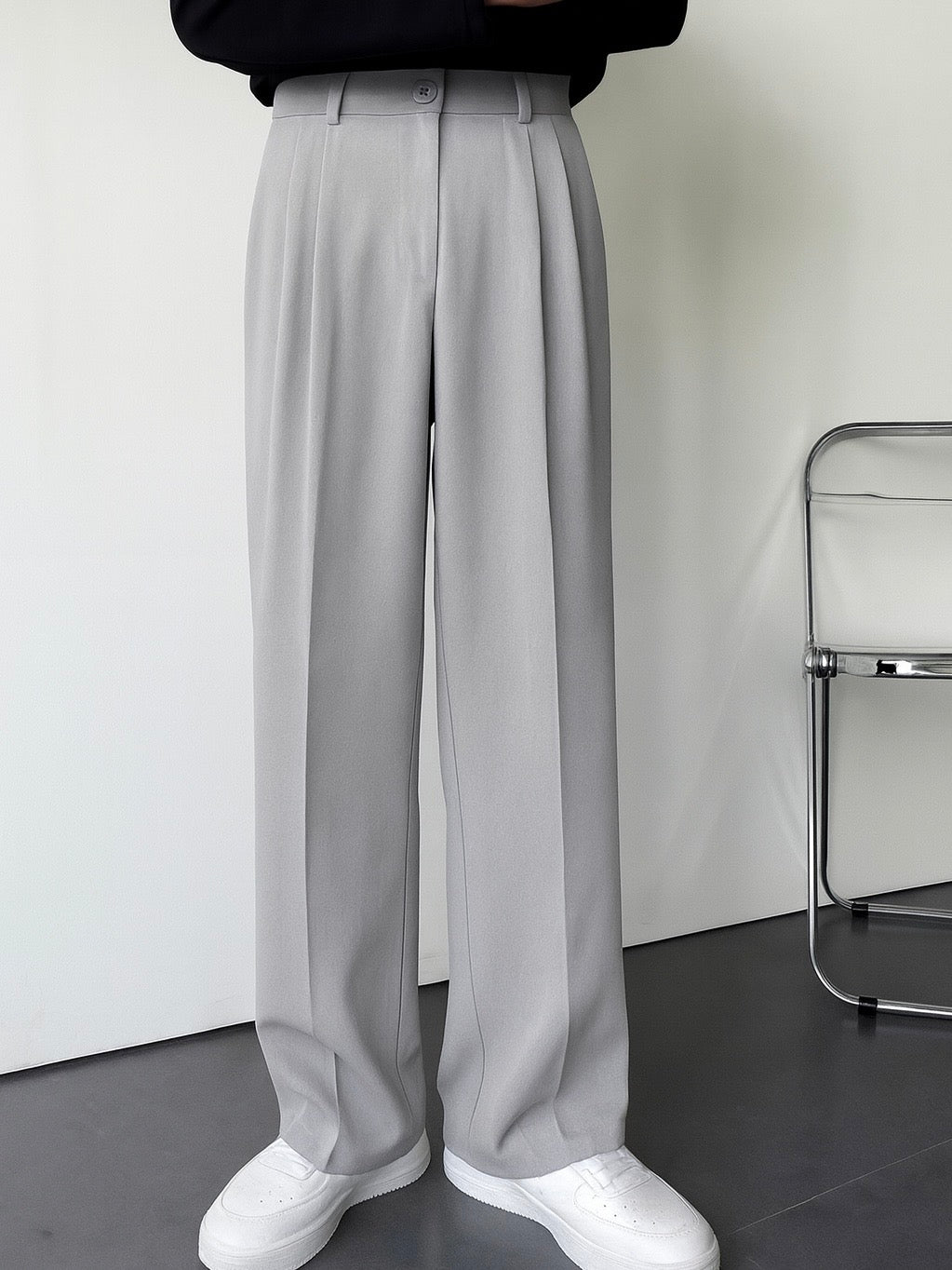 Light Grey Korean Pants