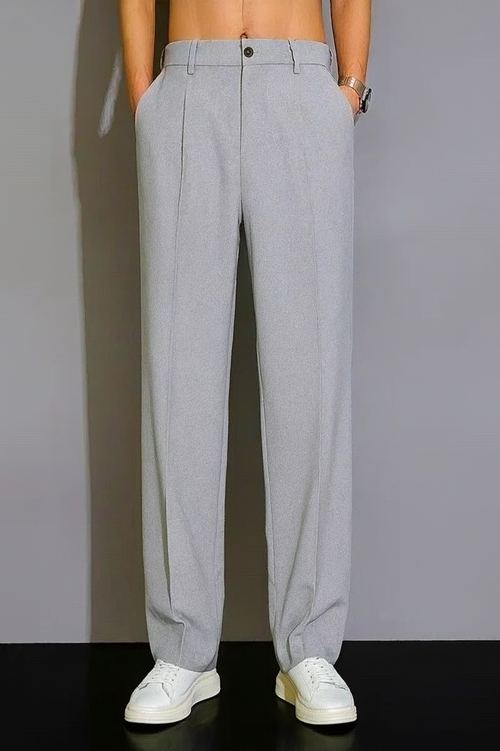 LIGHT GREY JAPANESE PANTS
