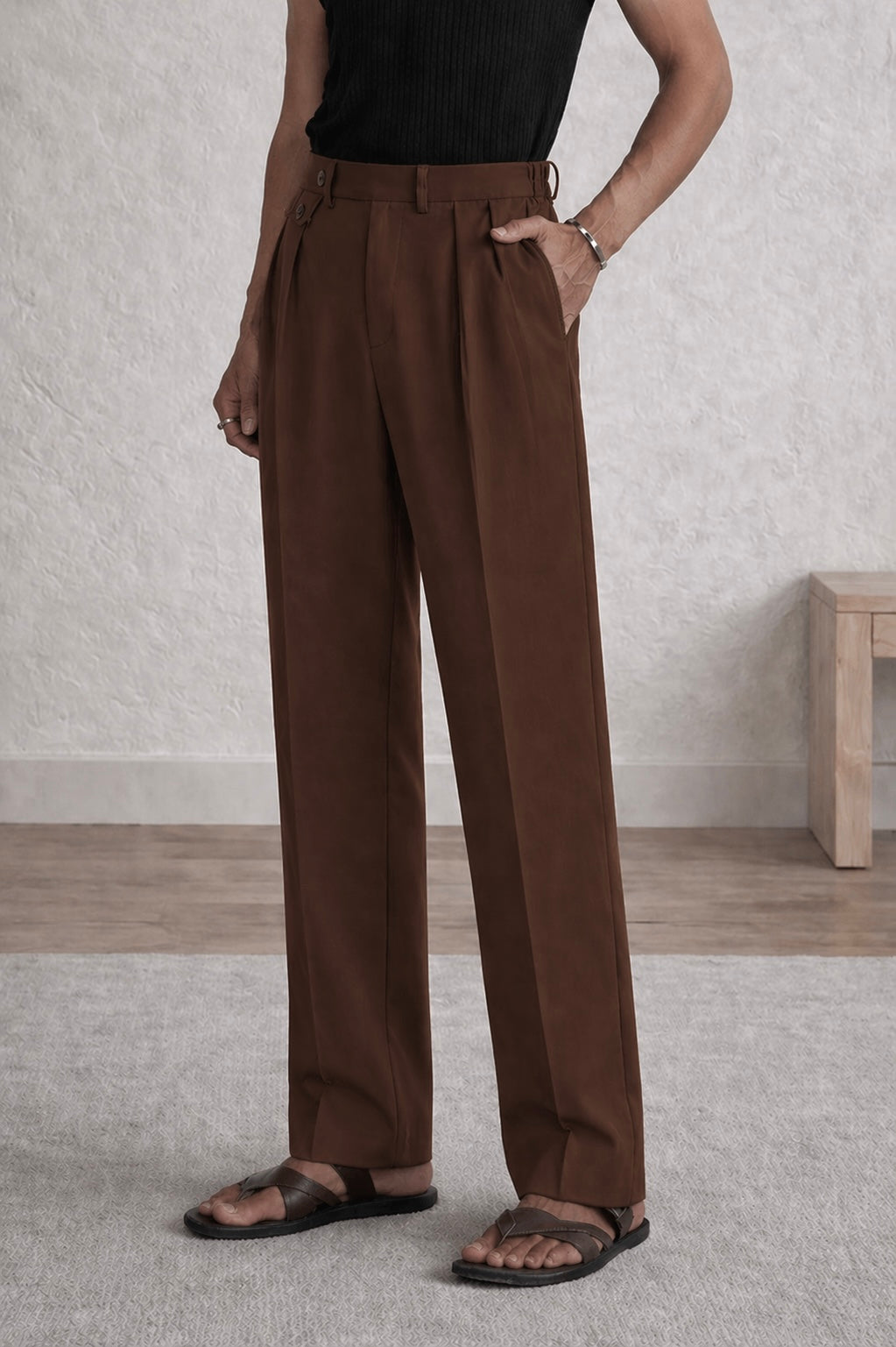 RUST BROWN GURKHA PANTS