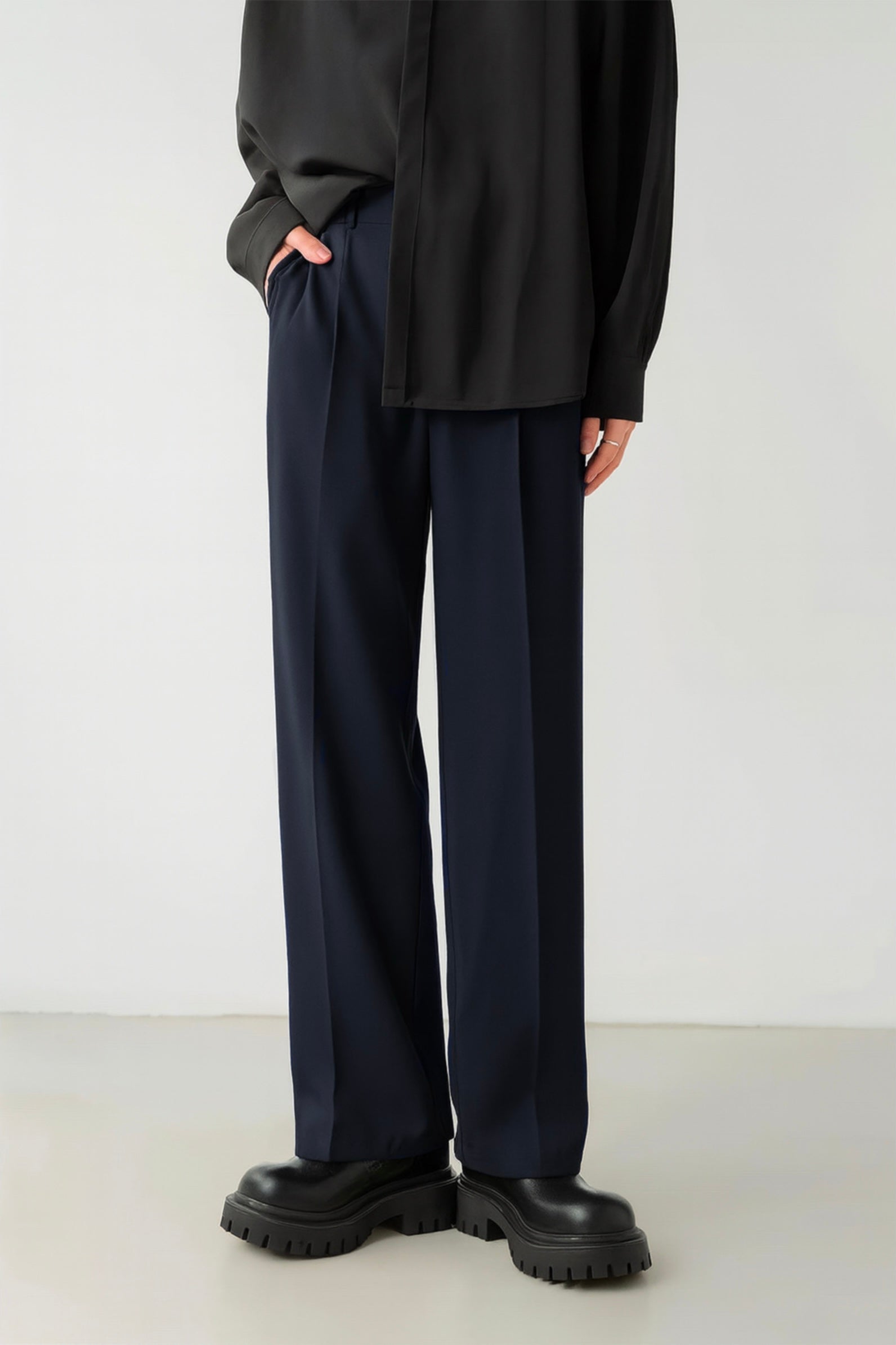 DEEP NAVY BLUE JAPANESE PANTS