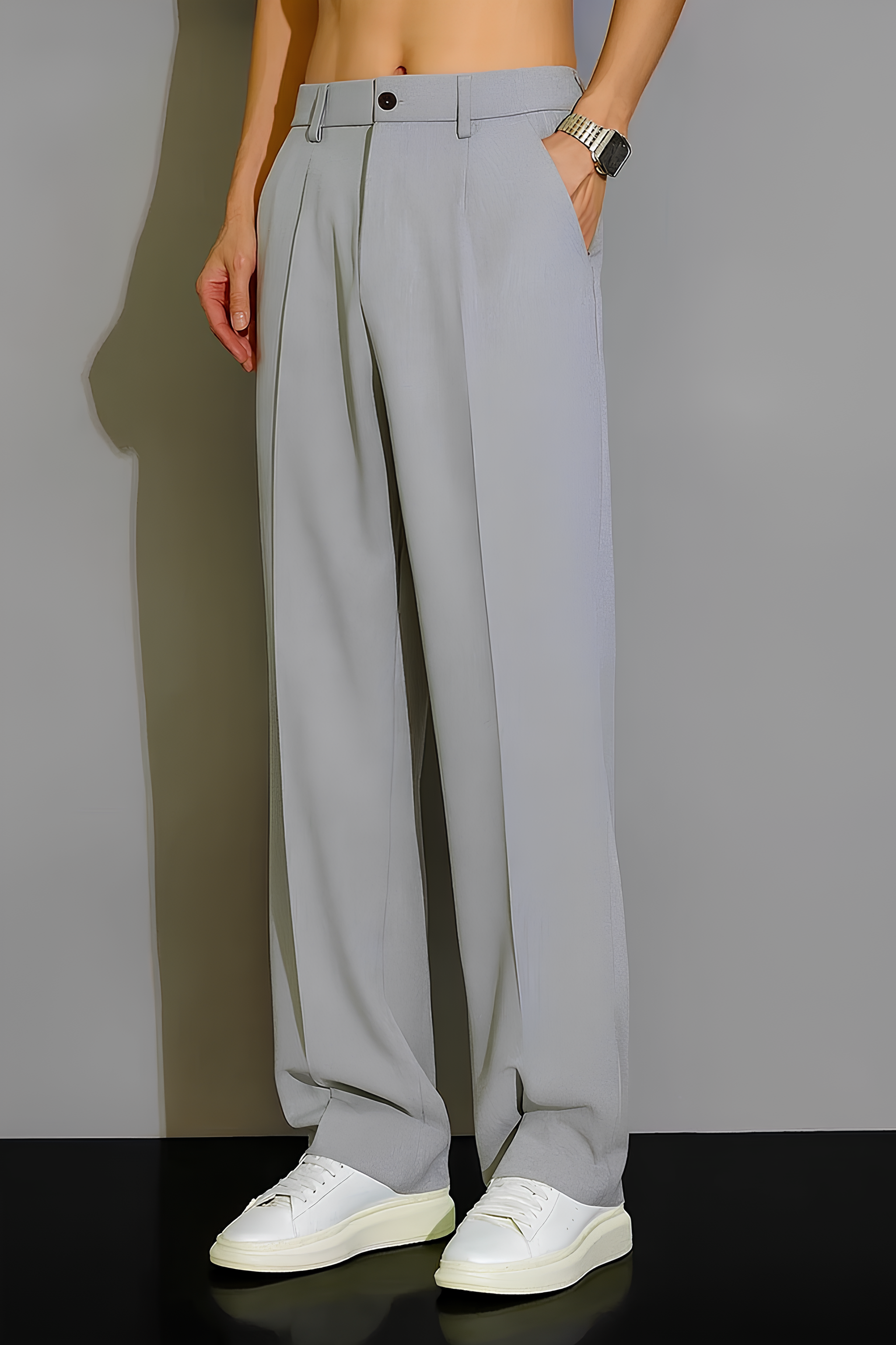 LIGHT GREY JAPANESE PANTS