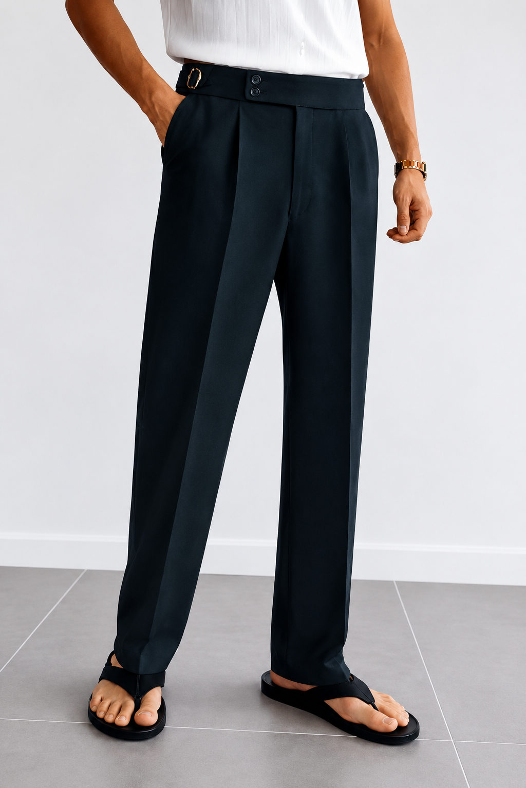 PRUSSIAN BLUE SPANISH PANTS