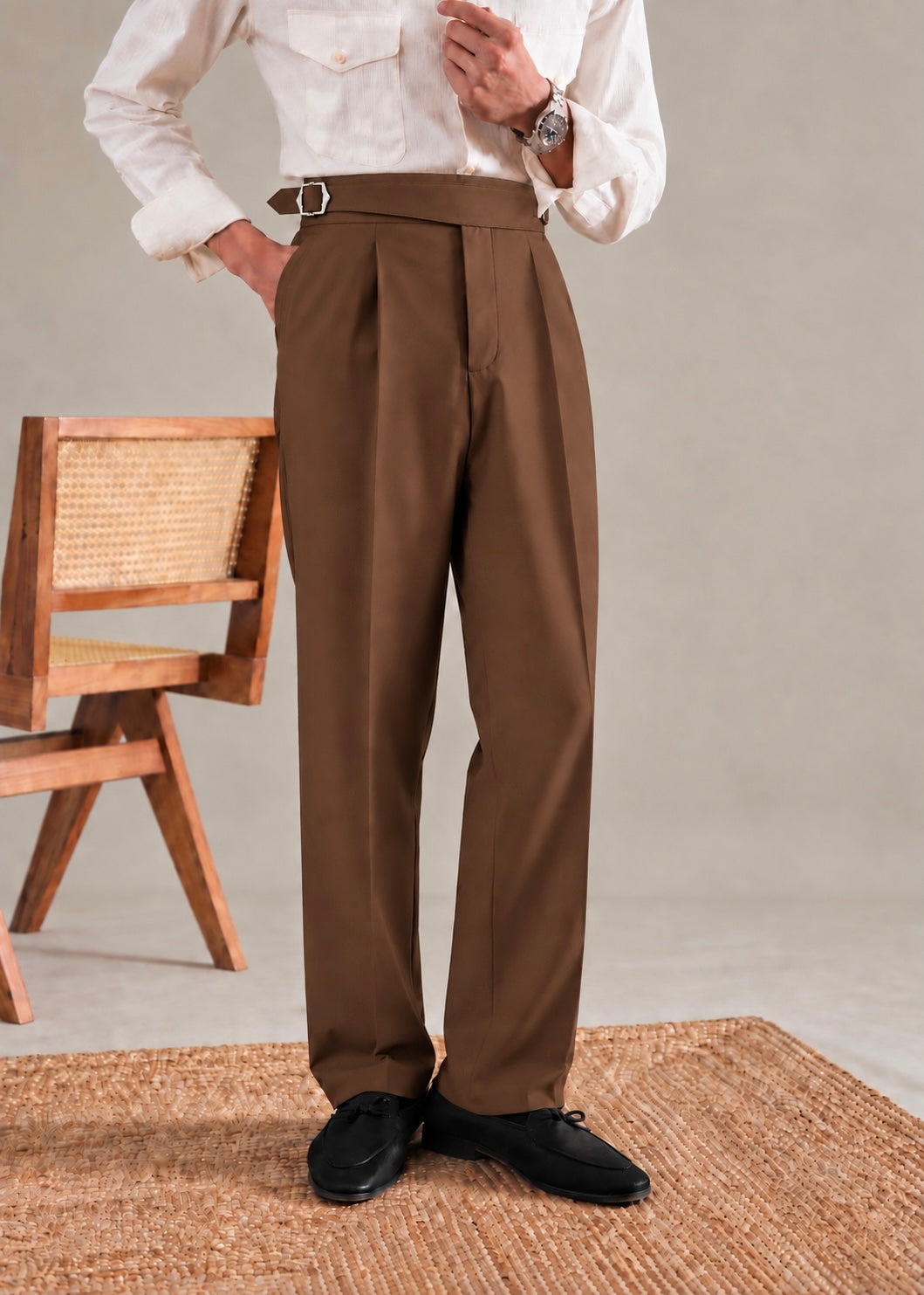 BROWN ITALIAN PANTS