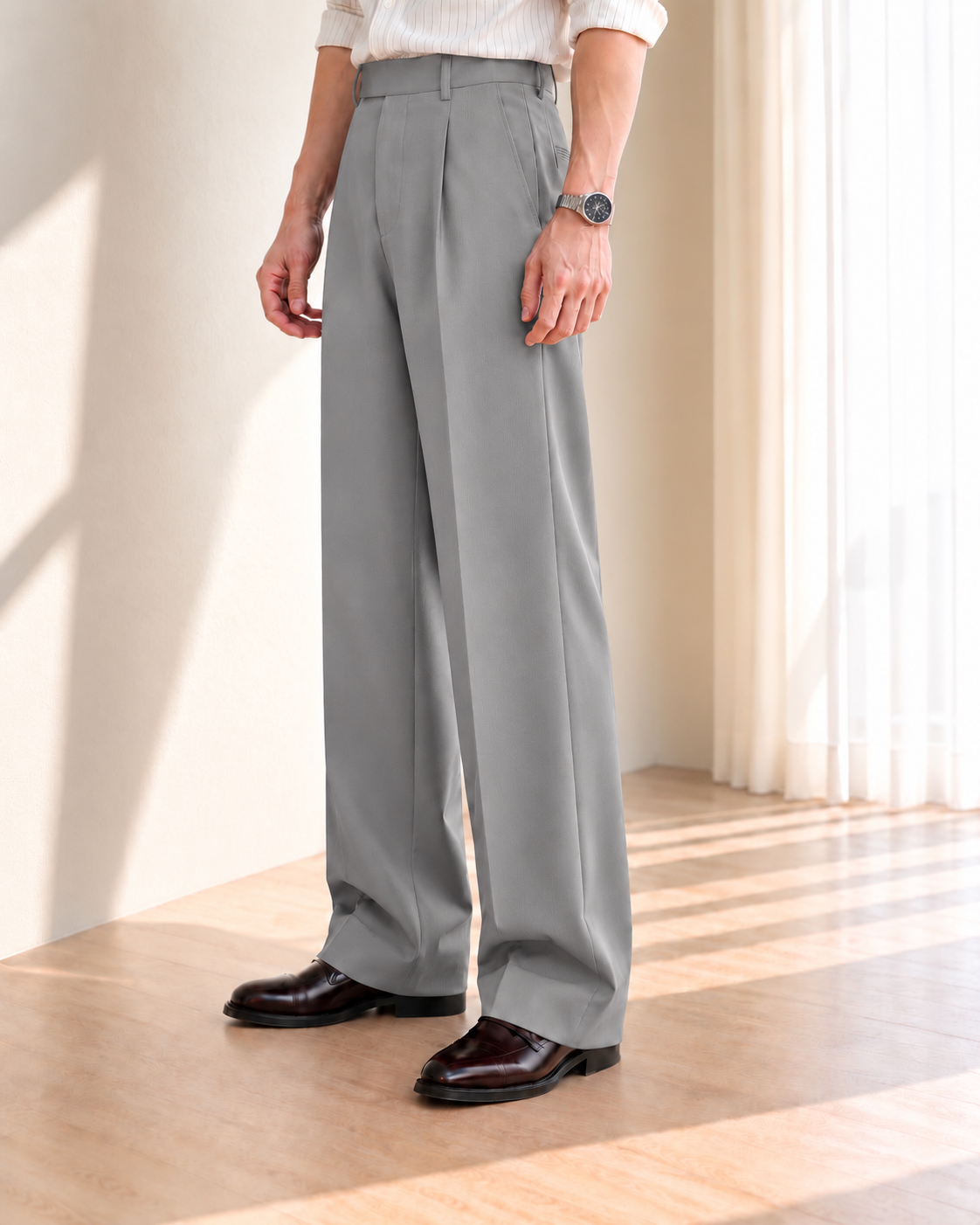 LIGHT GREY PRIME JAPANESE PANTS