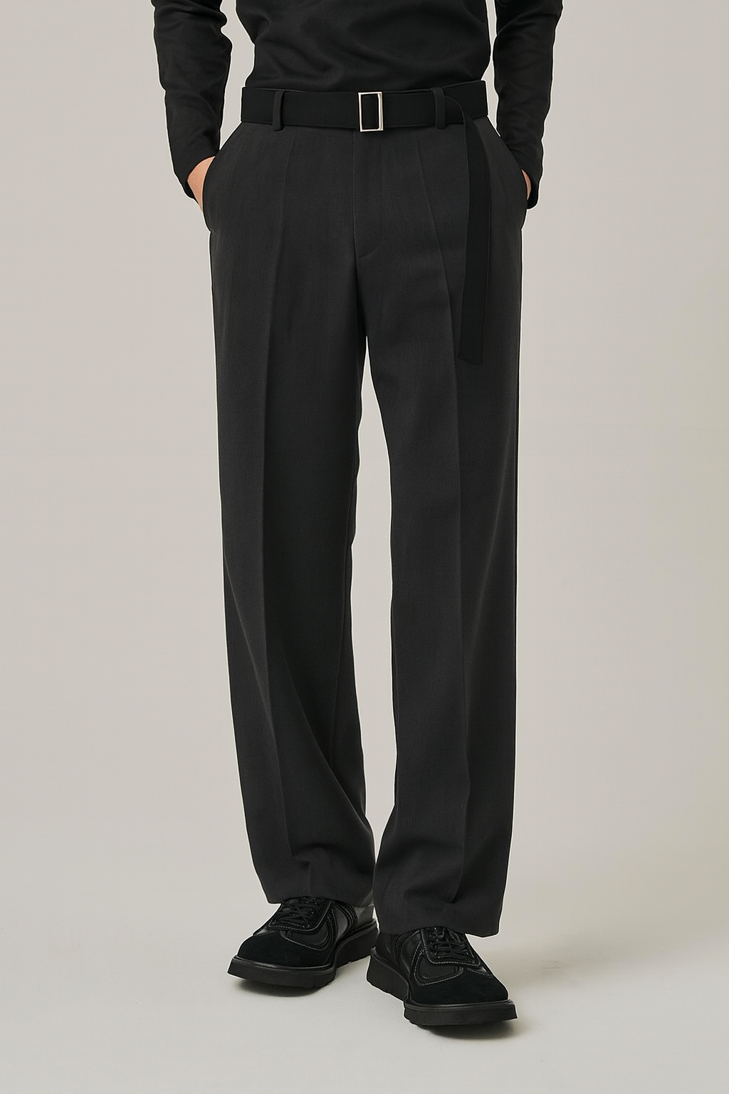 BLACK FORMAL KOREAN PANTS