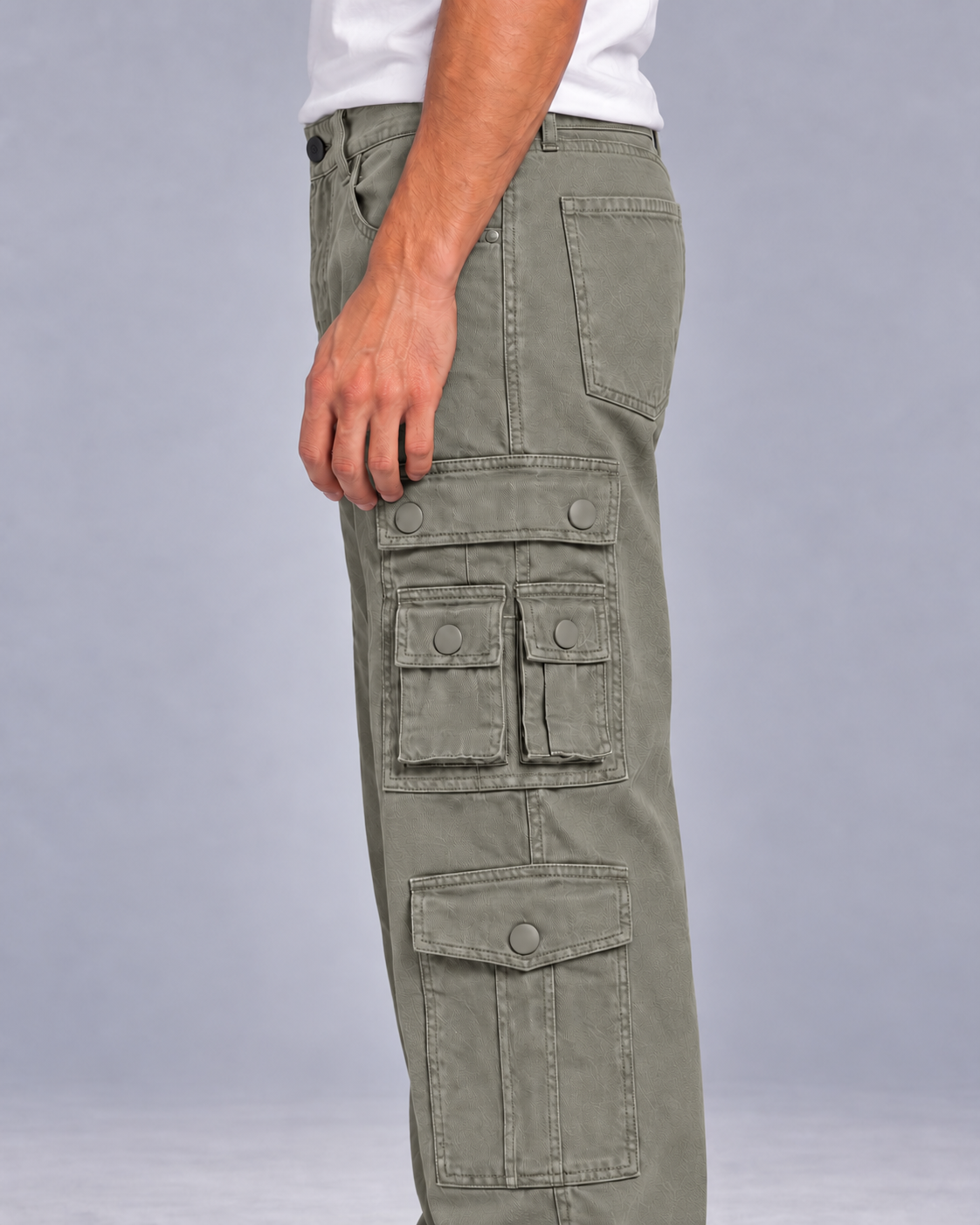 OLIVE TWELVE POCKET DRIFT CARGO