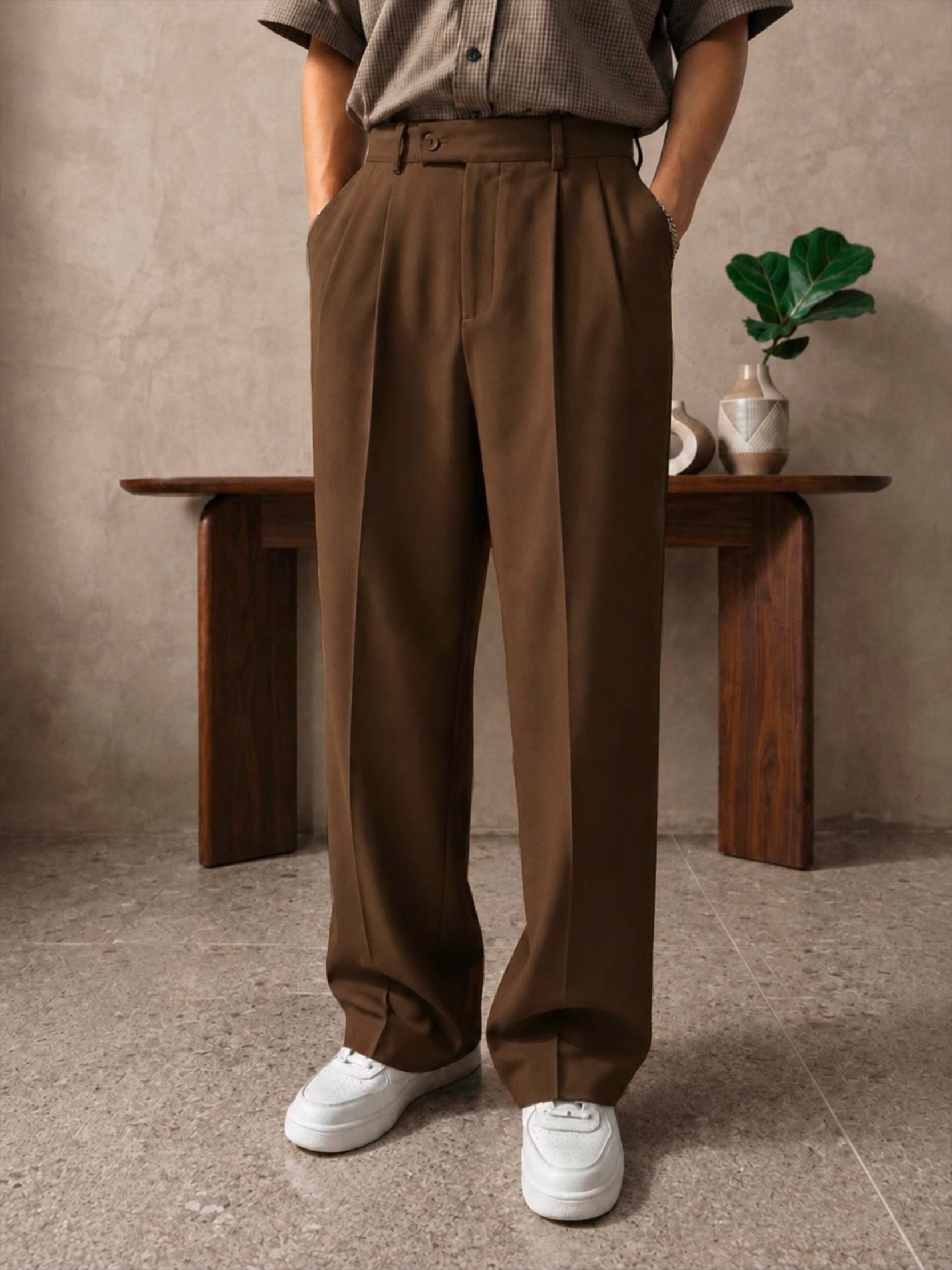 LIGHT BROWN GRAVITY PANTS