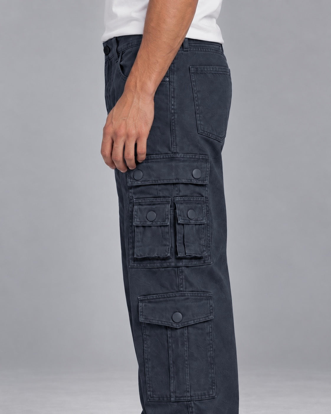 NAVY BLUE TWELVE POCKET DRIFT CARGO