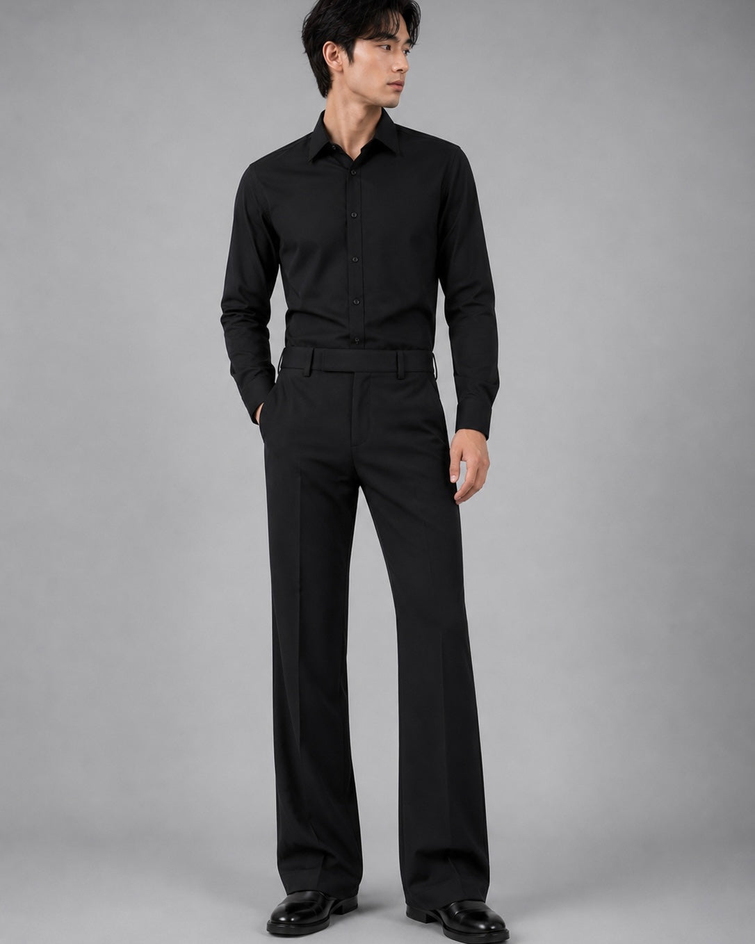BLACK BOOTCUT PANTS