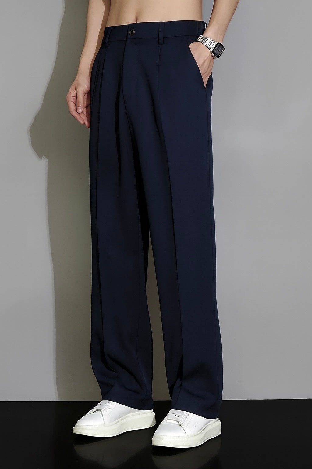 DEEP NAVY BLUE JAPANESE PANTS