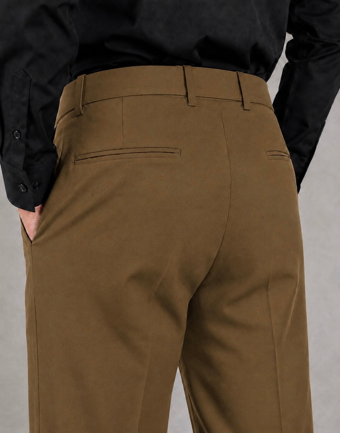 BROWN BOOTCUT PANTS