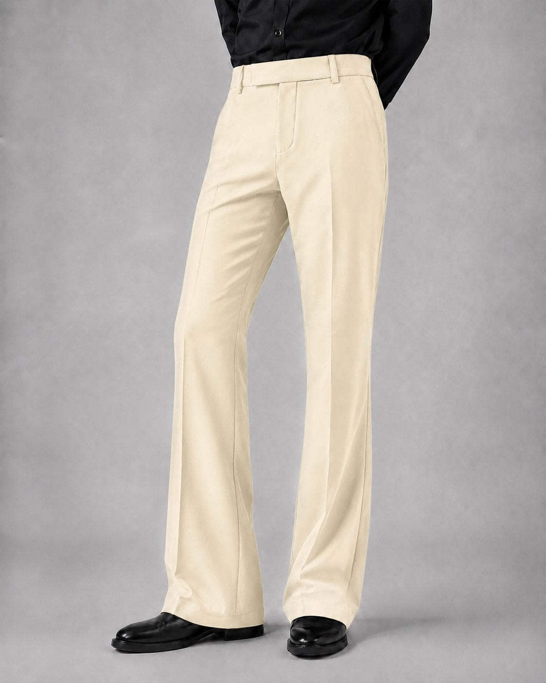 BEIGE BOOTCUT PANTS