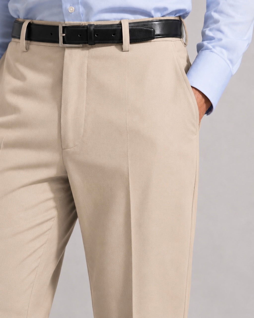 BEIGE PARALLEL PANTS