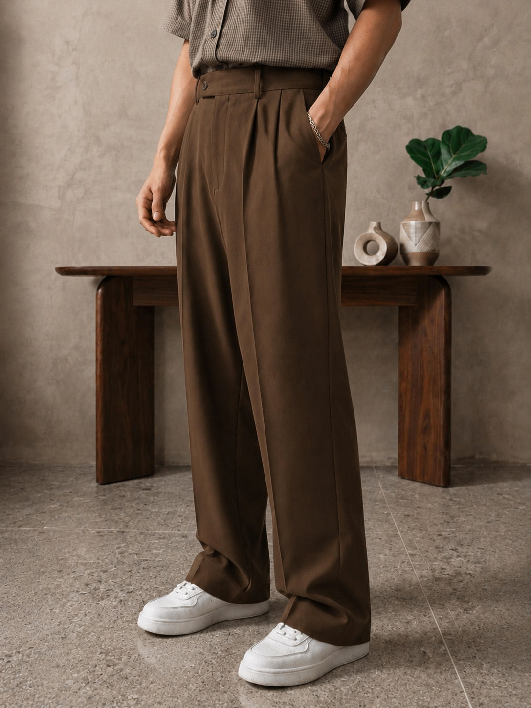 LIGHT BROWN GRAVITY PANTS