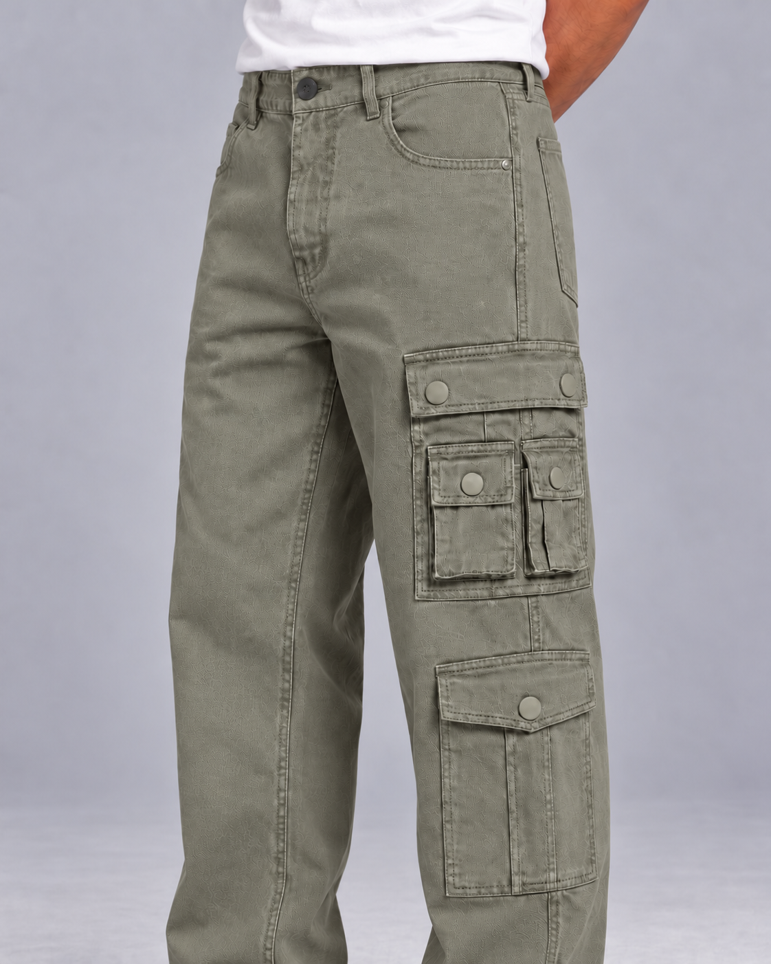 OLIVE TWELVE POCKET DRIFT CARGO