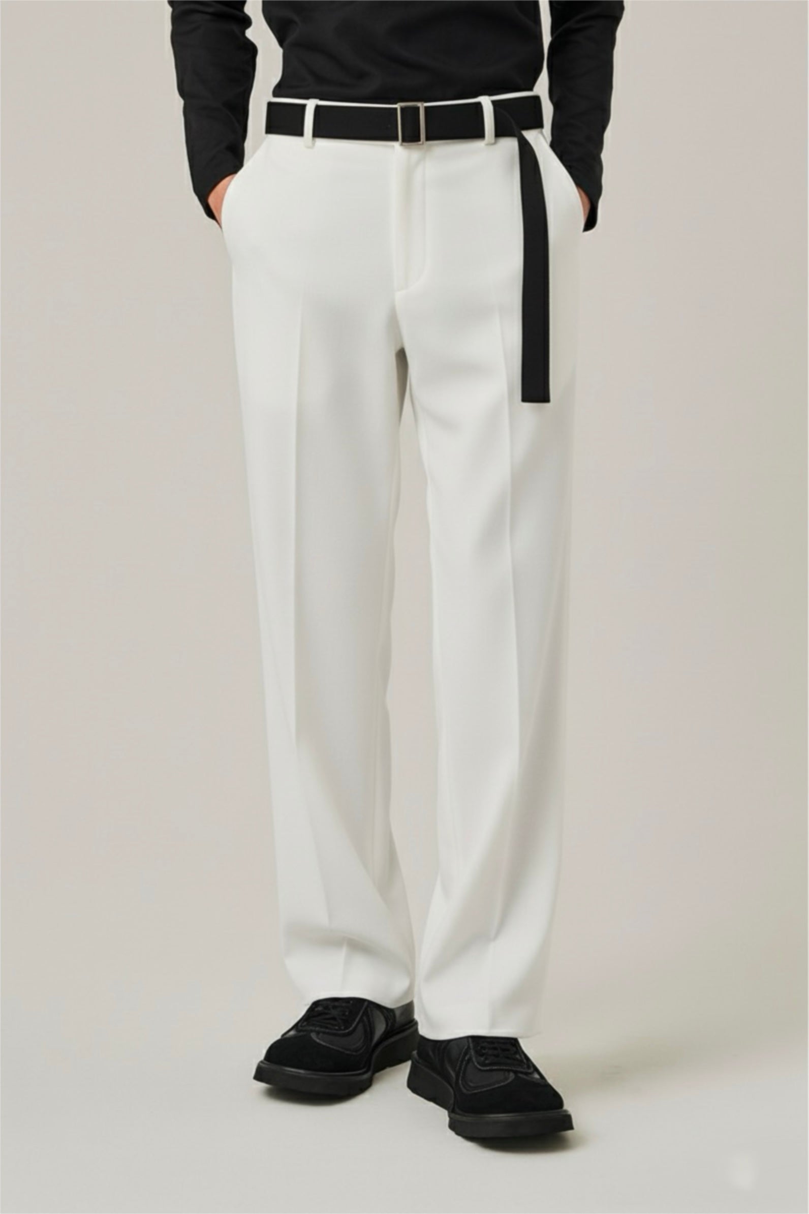WHITE FORMAL KOREAN PANTS