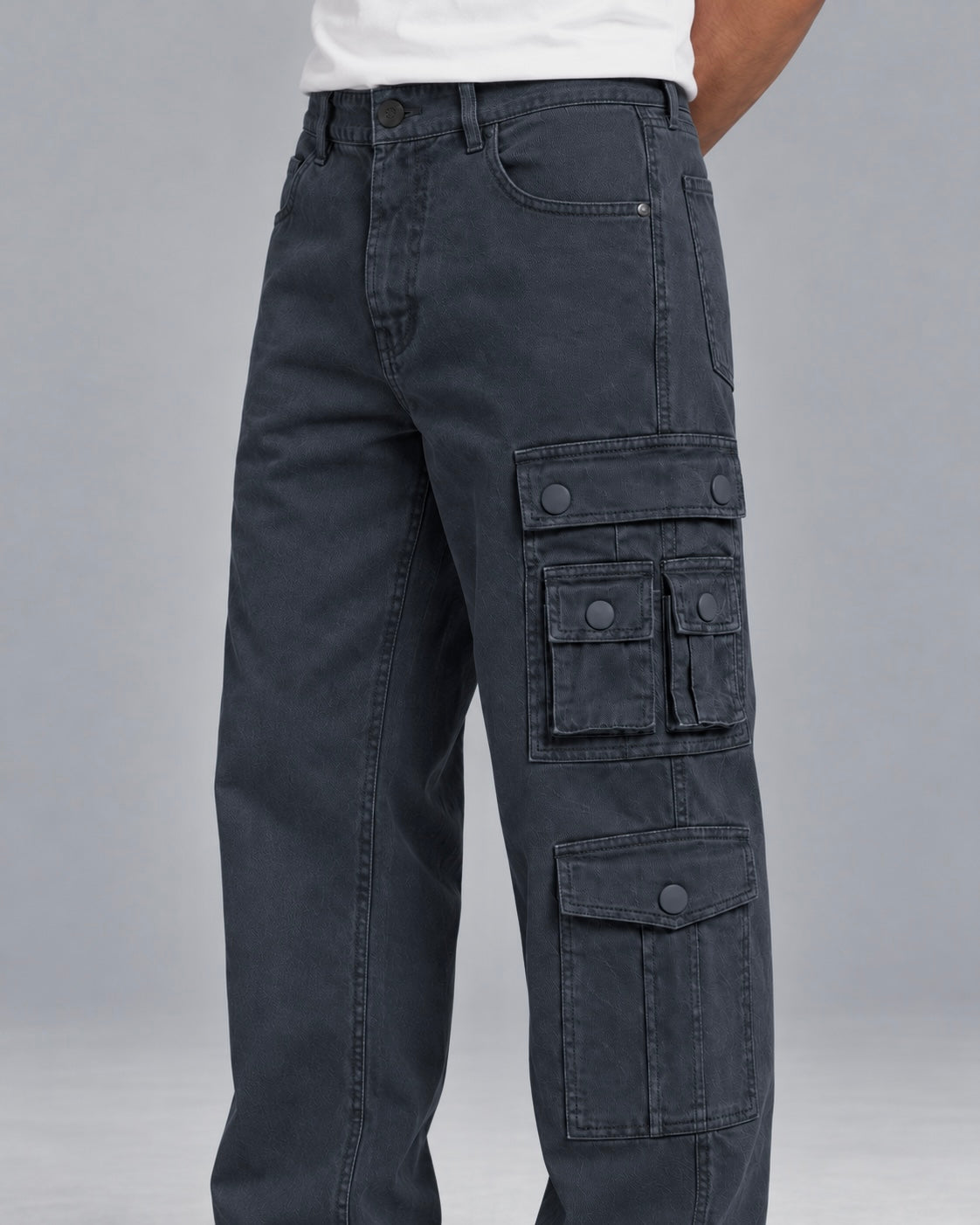 NAVY BLUE TWELVE POCKET DRIFT CARGO
