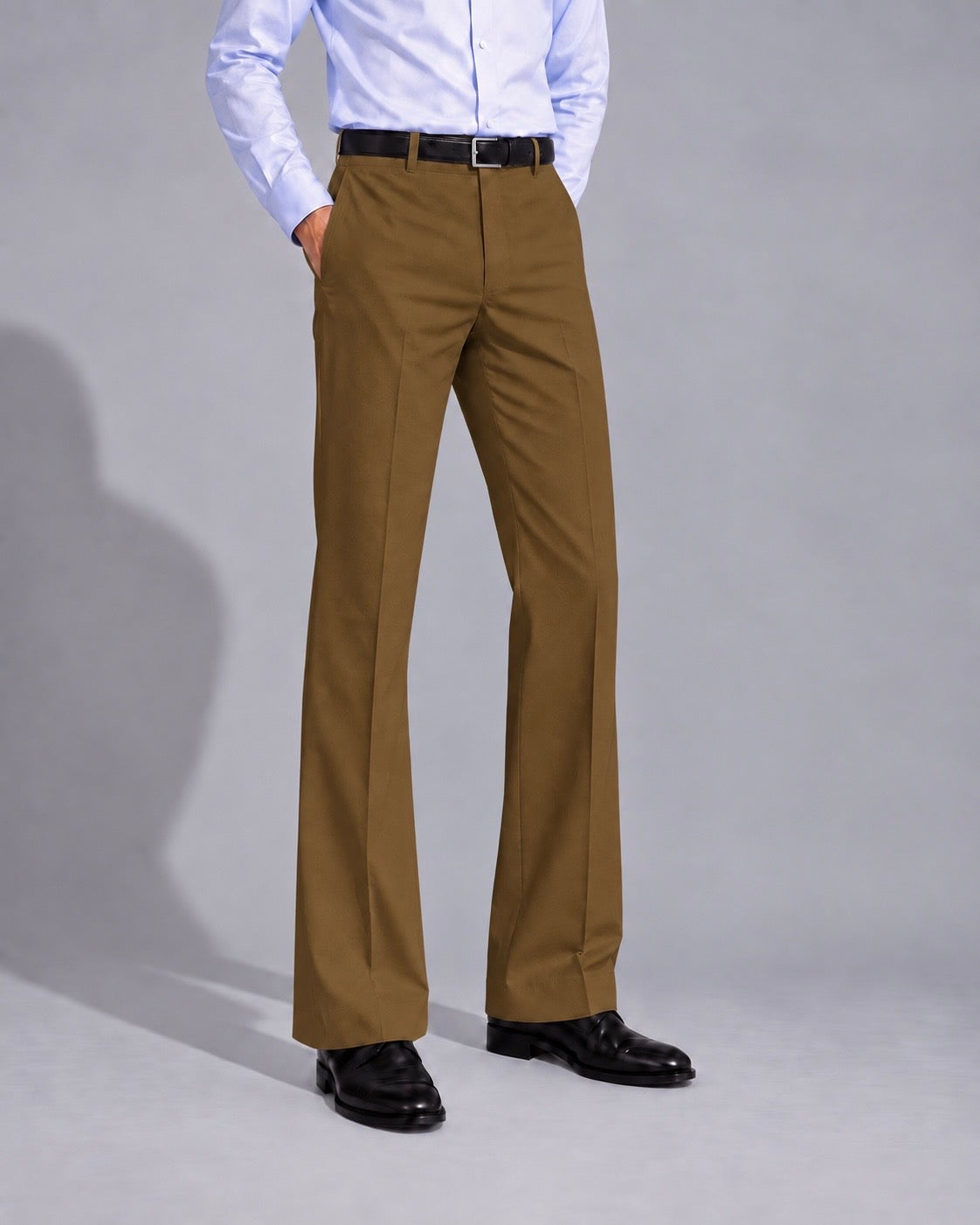 BROWN BOOTCUT PANTS