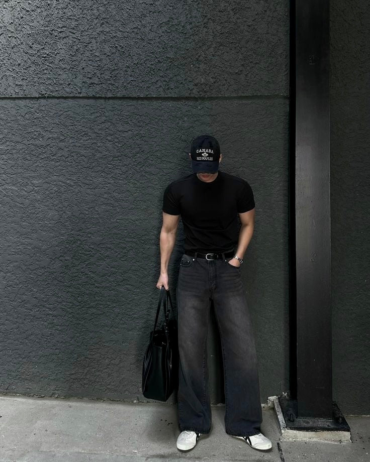 BLACK RAW WASH DENIM