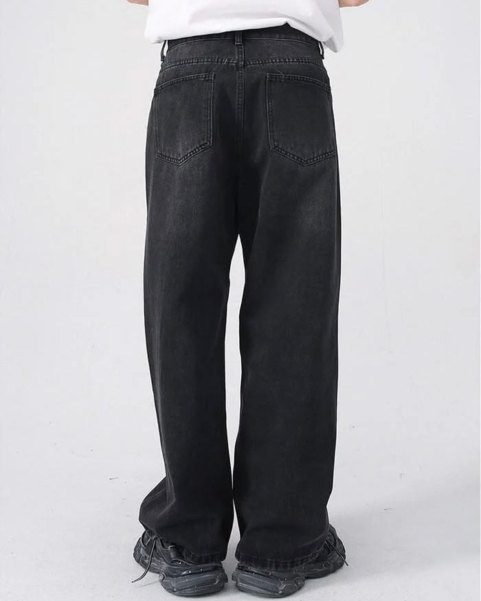 BLACK RAW WASH DENIM