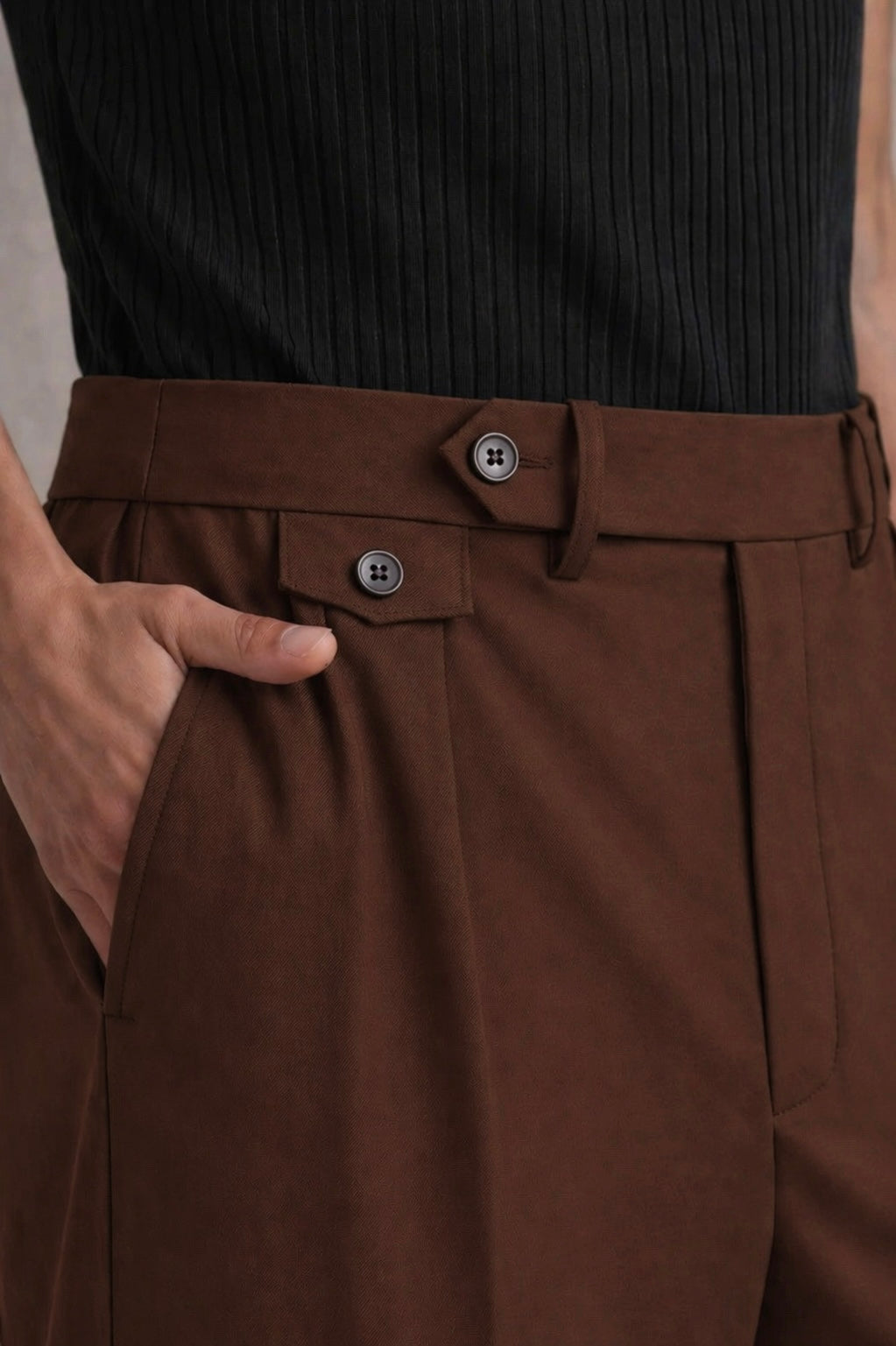 RUST BROWN GURKHA PANTS