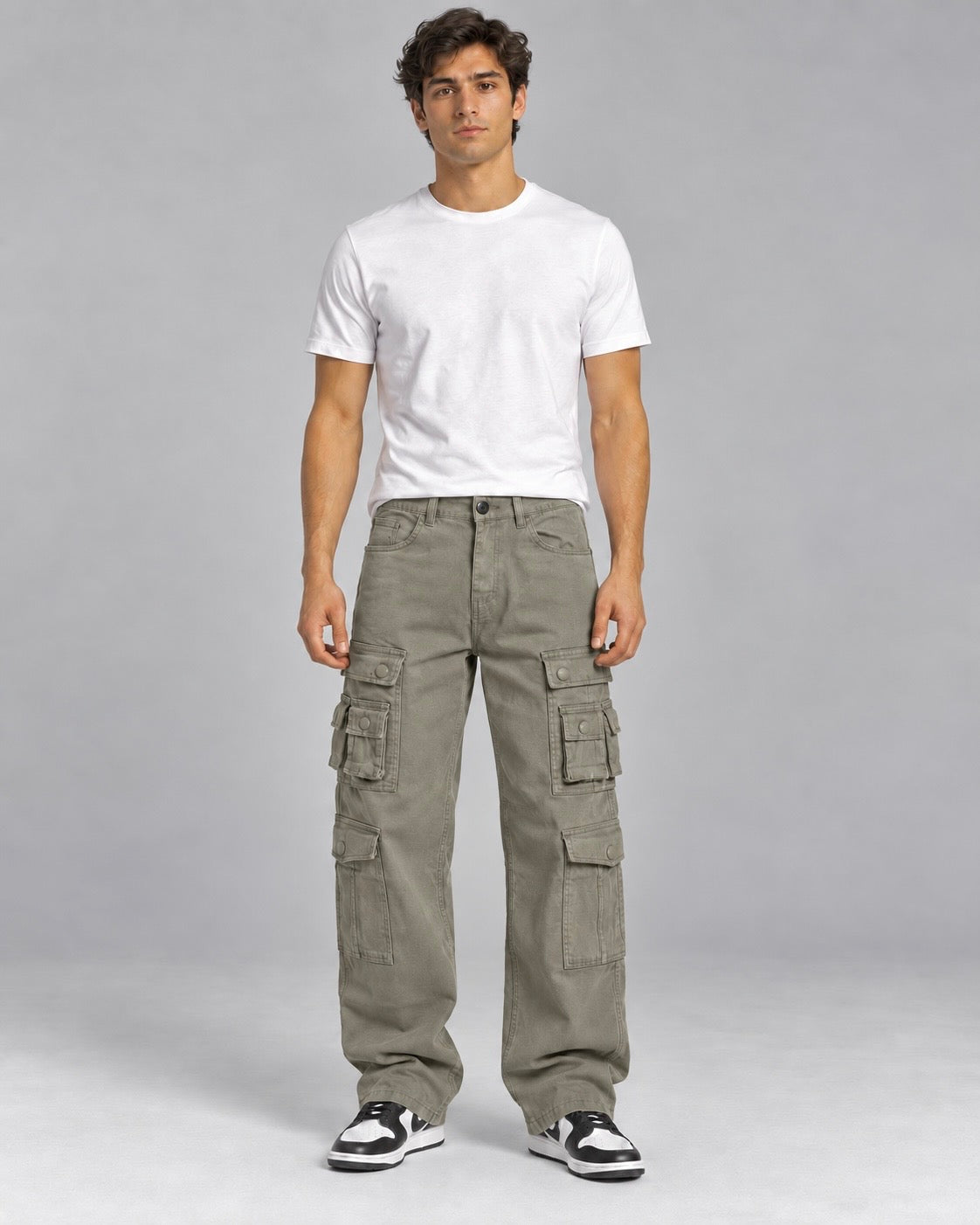 FADE GREEN TWELVE POCKET DRIFT CARGO