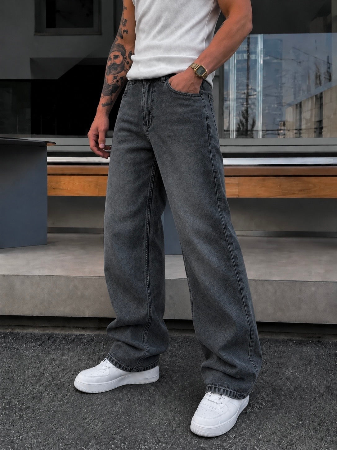 FADED GREY DENIM