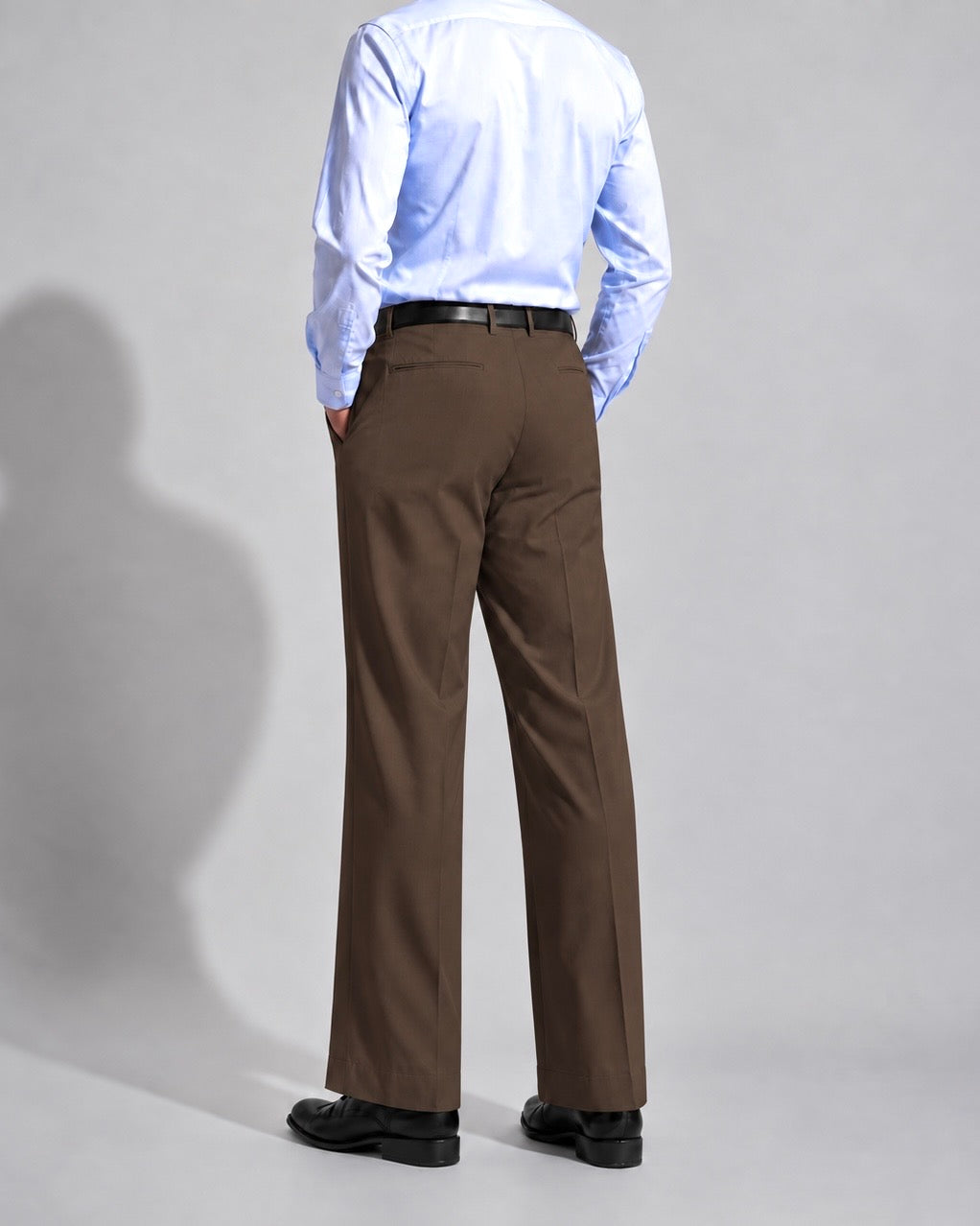 BROWN PARALLEL PANTS