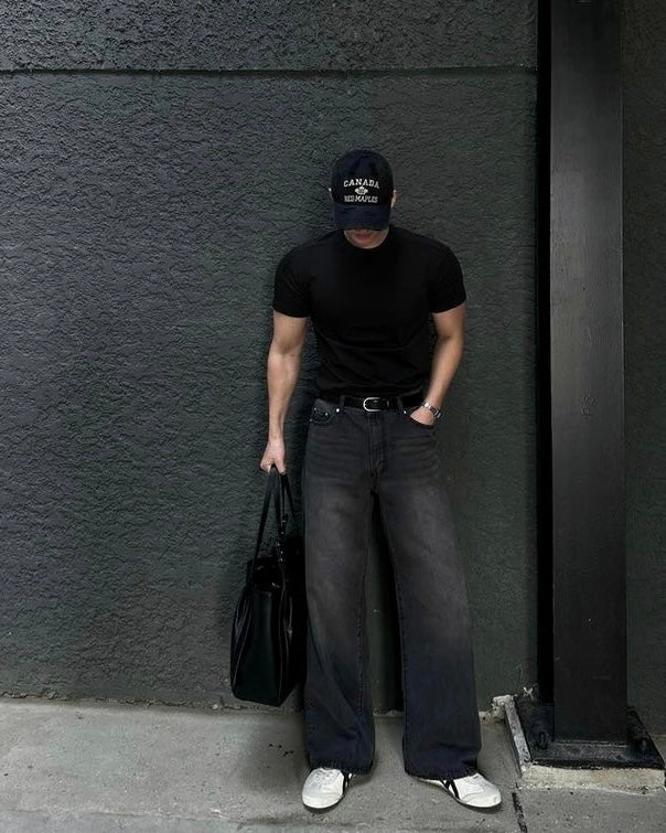 BLACK RAW WASH DENIM
