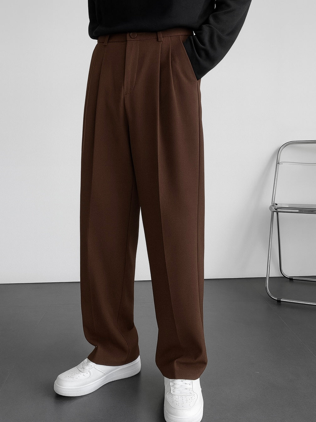 Brown korean pants