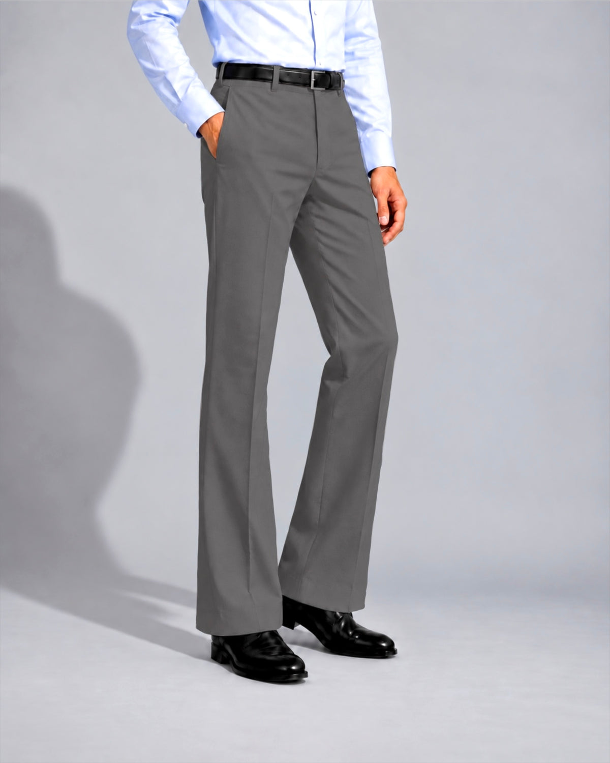 DARK GREY BOOTCUT PANTS