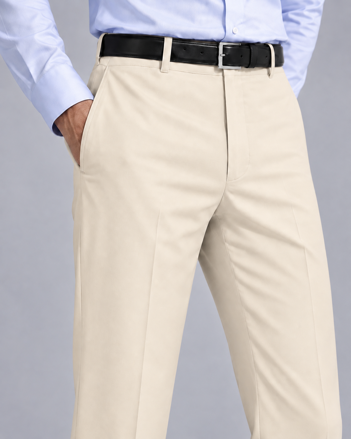 BEIGE BOOTCUT PANTS