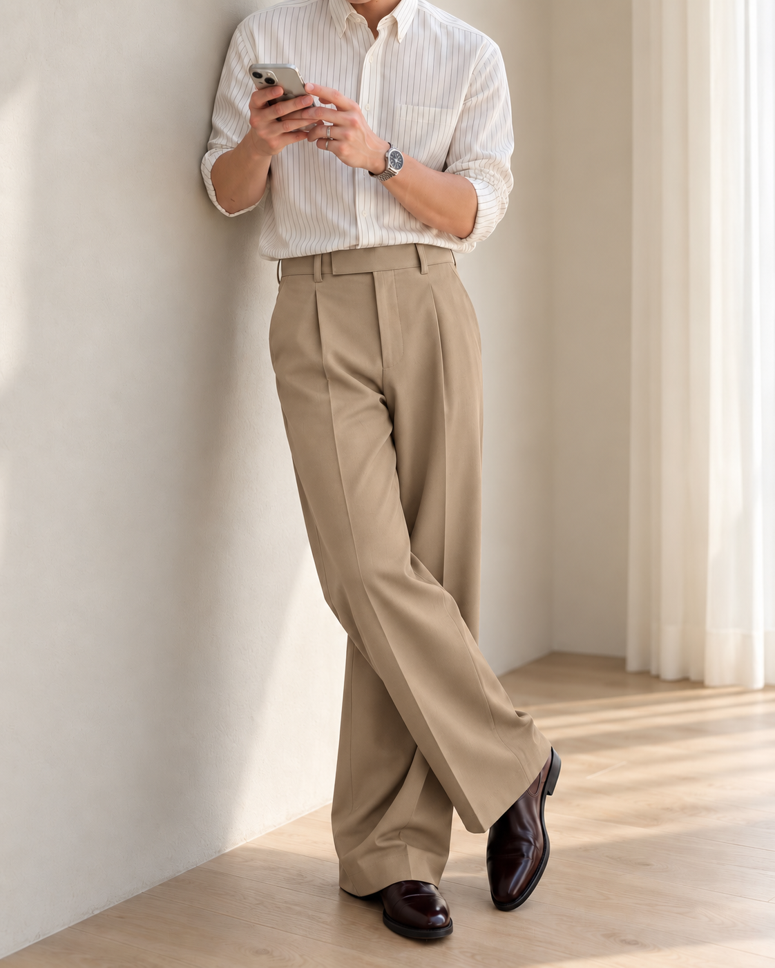 DARK BEIGE PRIME JAPANESE PANTS