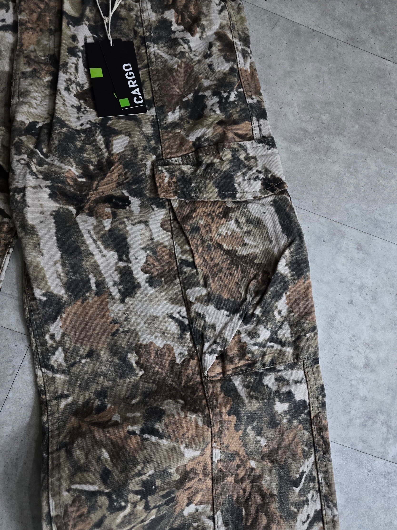 CAMOUFLAGE FUTED CARGOS